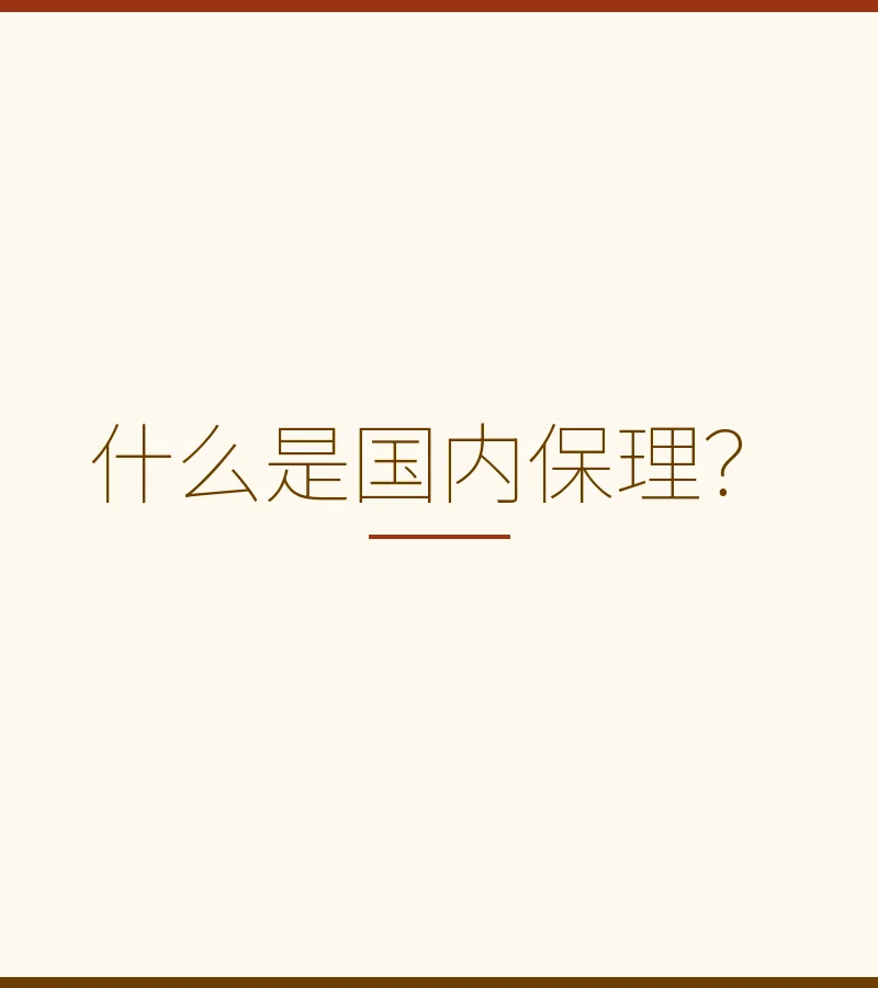 什么是国内保理？